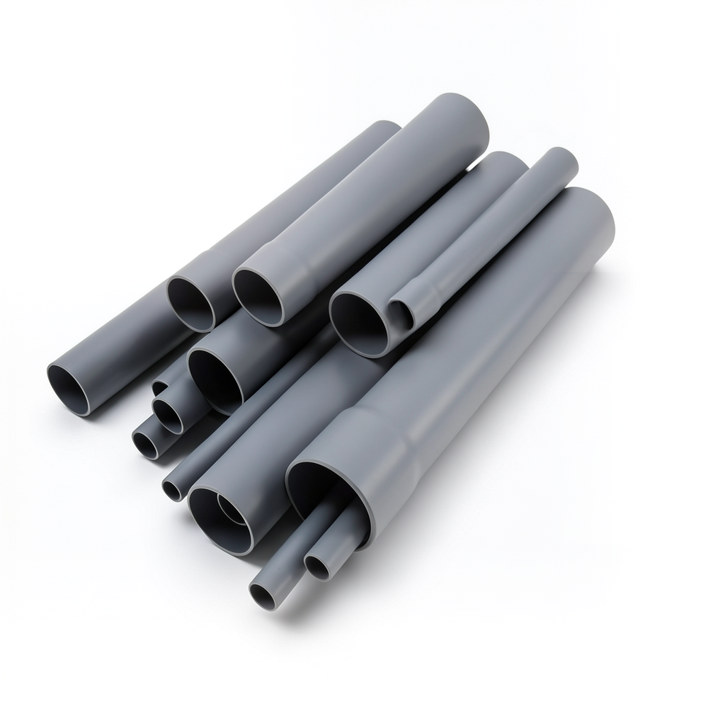 UPVC Pipes Nominal Pressure 2 Bar Outside Diameter 630 mm Thickness 2 mm Gray