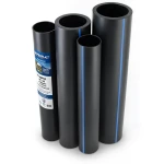 مواسير HDPE PE 100 ضغط 4 بار قطر خارجي 250 مم سمك 6.2 مم لون اسود | نيبروبلاست