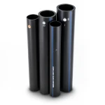 مواسير HDPE PE 100 ضغط 4 بار قطر خارجي 355 مم سمك 8.7 مم لون اسود | نيبروبلاست