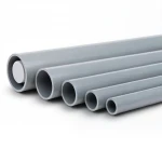انابيب UPVC الجودة ضغط 6 بار  قطر خارجي 125 مم سمك 3.7 مم لون رمادي
