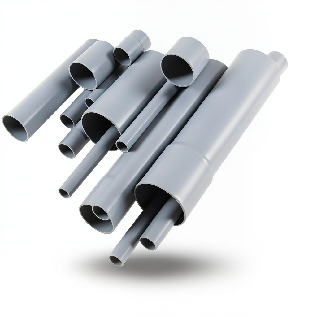 UPVC Pipes Nominal Pressure 10 Bar Outside Diameter 500 mm Thickness 23.9 mm Gray