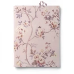 Italian Wallpaper Rose Color Floral Design, Size 10m x 0.70m, Model 15006