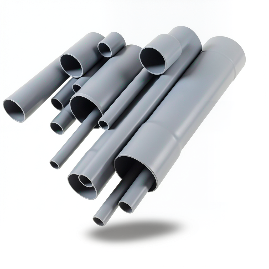 UPVC Pipes Nominal Pressure 2 Bar Outside Diameter 315 mm Thickness 2.5 mm Gray