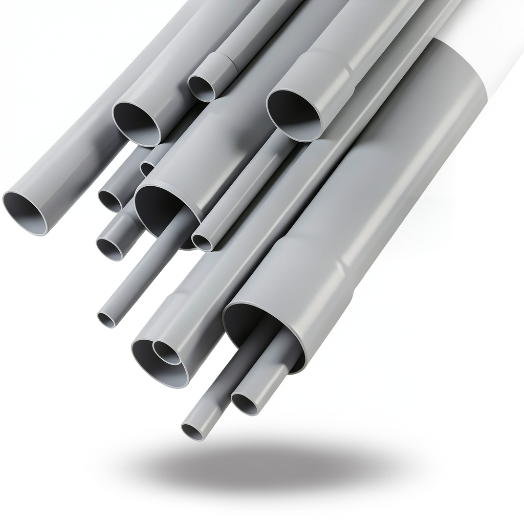 UPVC Pipes Pressure 2 Bar Outside Diameter 355 mm Thickness 2.9 mm Gray