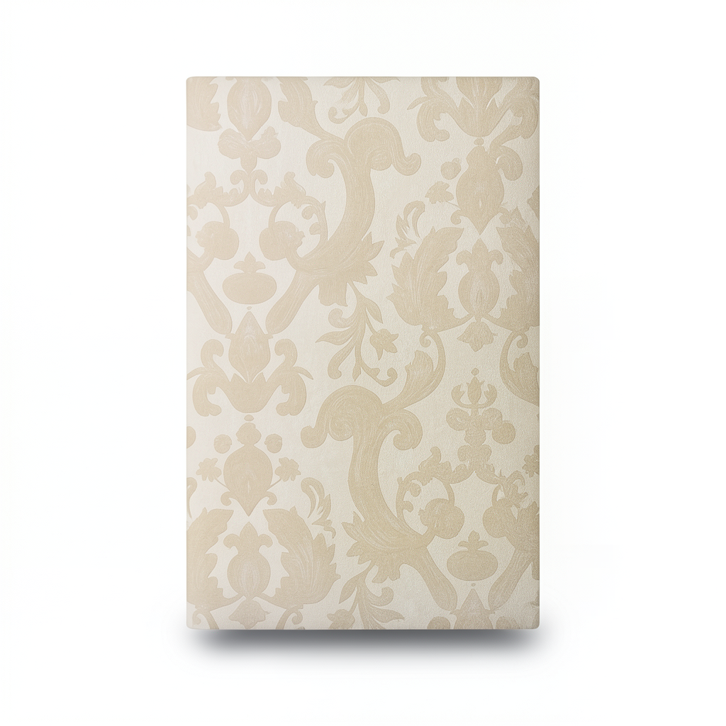 Classic Wallpaper Length 10m, Width 0.70m, Beige Color, Model 15014