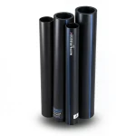 مواسير HDPE نيبروبلاست PE 80 ضغط 3.2 بار قطر خارجي 200 مم سمك 4.9 مم لون اسود | نيبروبلاست