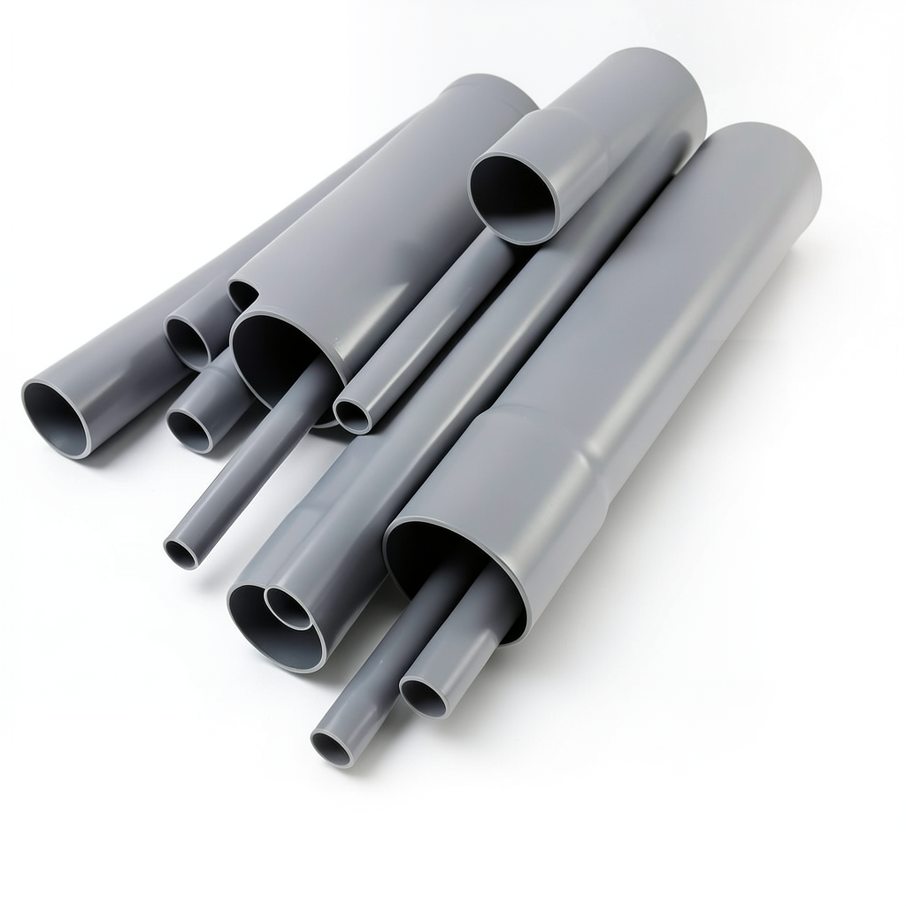 UPVC Pipes Pressure 10 Bar Outside Diameter 560 mm Thickness 26.7 mm Gray