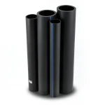 مواسير HDPE PE 80 ضغط 3.2 بار قطر خارجي 355 مم سمك 8.7 مم لون اسود | نيبروبلاست