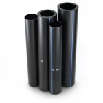 مواسير HDPE PE 100 ضغط 4 بار قطر 400 مم سمك 9.8 مم لون اسود | نيبروبلاست