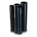 مواسير HDPE PE 100 ضغط 4 بار قطر خارجي 500 مم سمك 12.3 مم لون اسود | نيبروبلاست