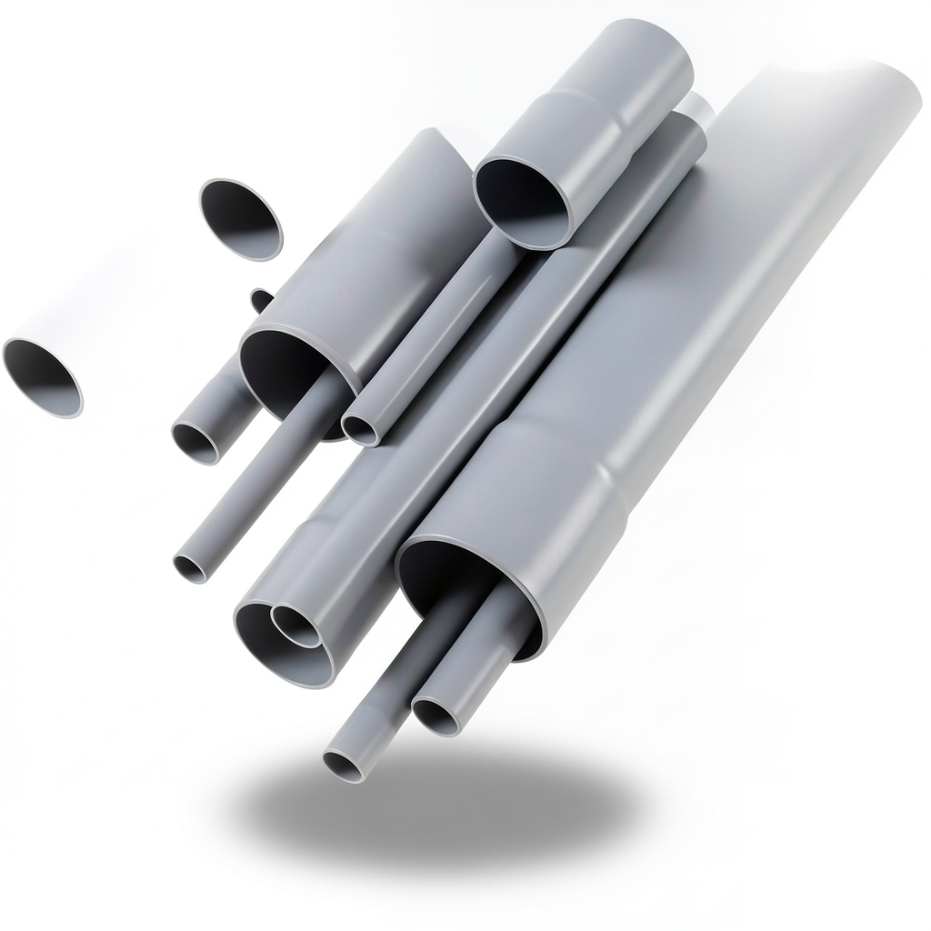UPVC Pipes Nominal Pressure 2 Bar Outside Diameter 315 mm Thickness 2.5 mm Gray