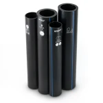 مواسير HDPE PE 100 ضغط 4 بار قطر خارجي 560 مم سمك 13.7 مم لون اسود | نيبروبلاست