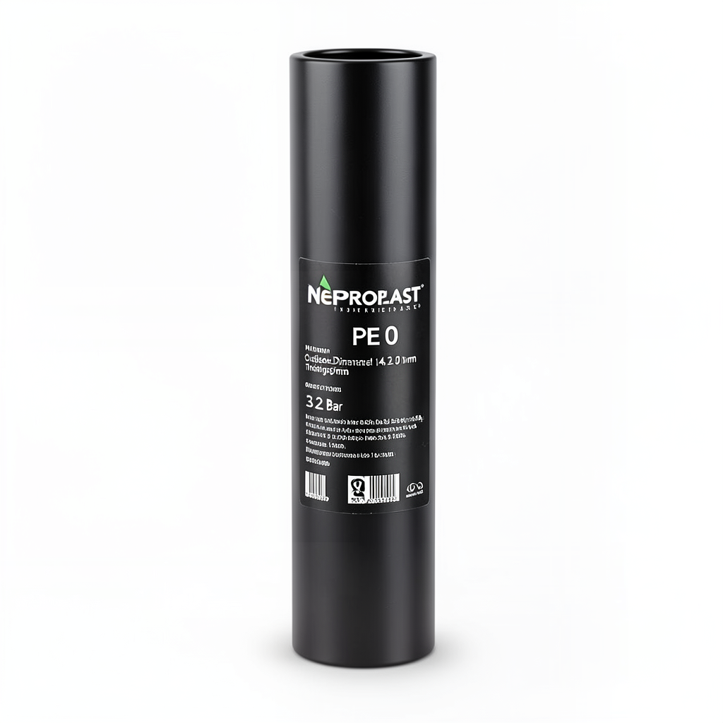 Neproplast HDPE Pipes PE 80 Pressure 3.2 Bar Outside Diameter 140 mm Thickness 3.5 mm Black | NEPROPLAST