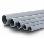 انابيب UPVC الجودة ضغط 6 بار  قطر خارجي 110 مم سمك 3.2 مم لون رمادي