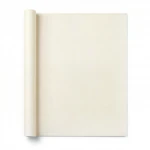 Plain Italian wallpaper, size 10 m x 1.06 m, cream color, model 81922