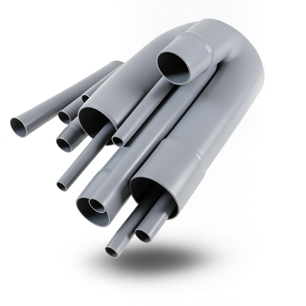 UPVC Pipes Nominal Pressure 10 Bar Outside Diameter 500 mm Thickness 23.9 mm Gray
