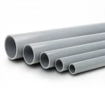 انابيب UPVC الجودة ضغط 6 بار  قطر خارجي 140 مم سمك 4.1 مم لون رمادي