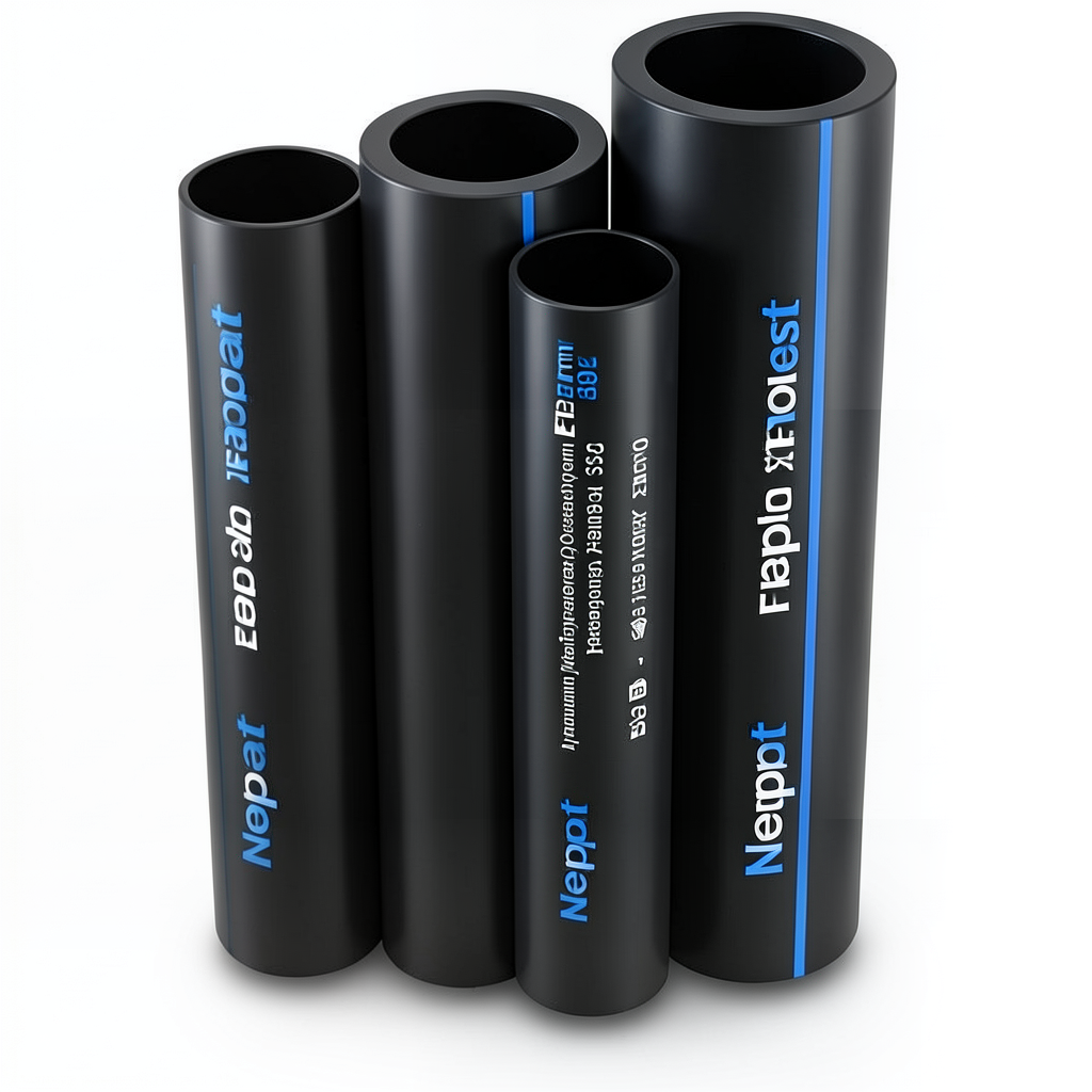 مواسير HDPE نيبروبلاست PE 80 ضغط 3.2 بار قطر خارجي 160 مم سمك 4.0 مم لون اسود | نيبروبلاست