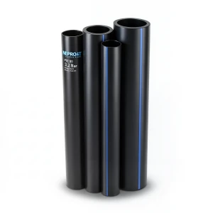 HDPE Pipes PE 80 Pressure 3.2 Bar Outside Diameter 180 mm Thickness 4.4 mm Black | NEPROPLAST