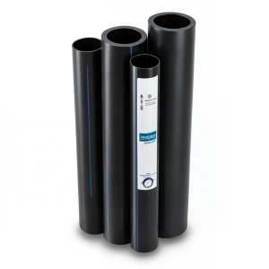 مواسير HDPE نيبروبلاست PE 80 ضغط 3.2 بار قطر خارجي 200 مم سمك 4.9 مم لون اسود | نيبروبلاست