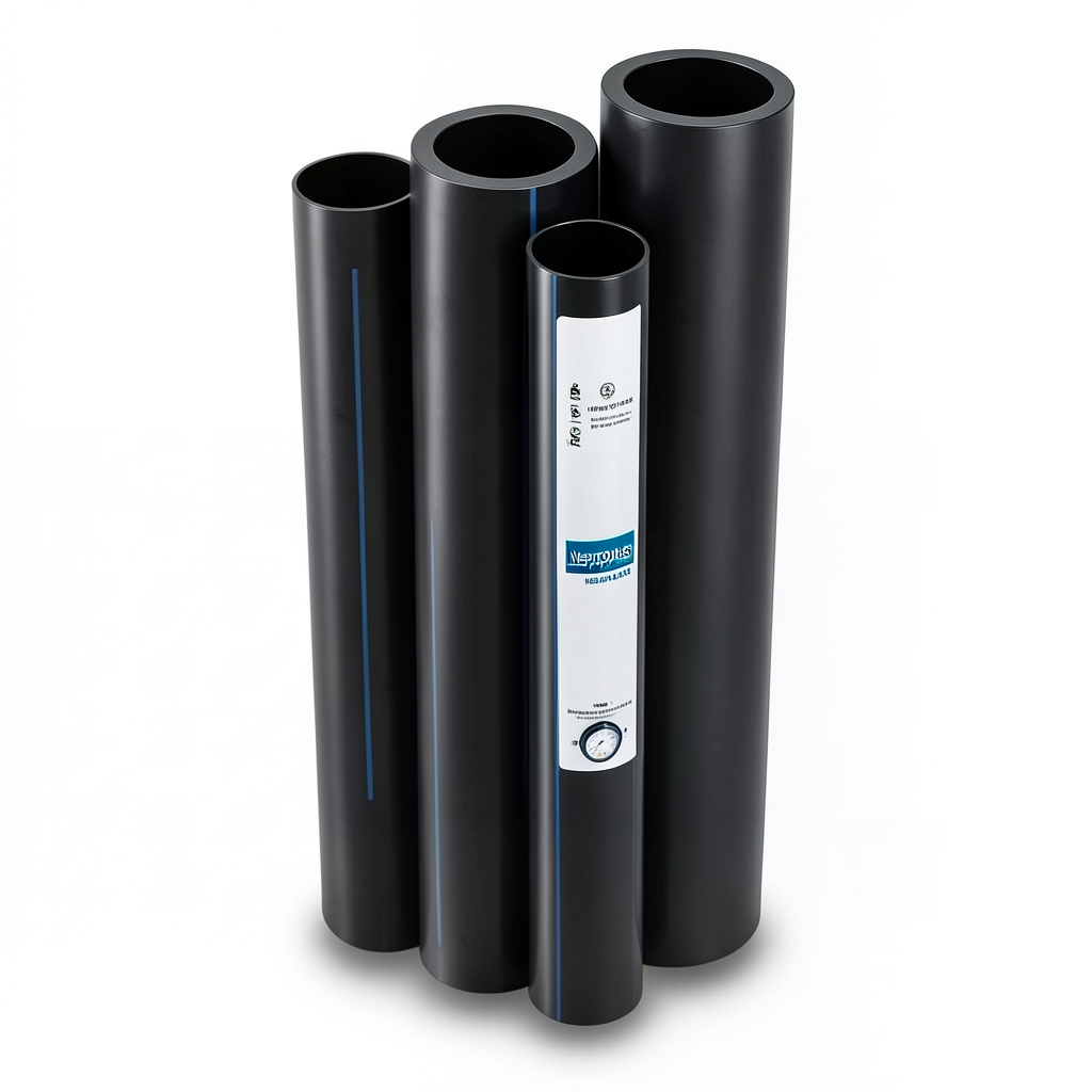Neproplast HDPE Pipes PE 80 Pressure 3.2 Bar Outside Diameter 200 mm Thickness 4.9 mm Black | NEPROPLAST