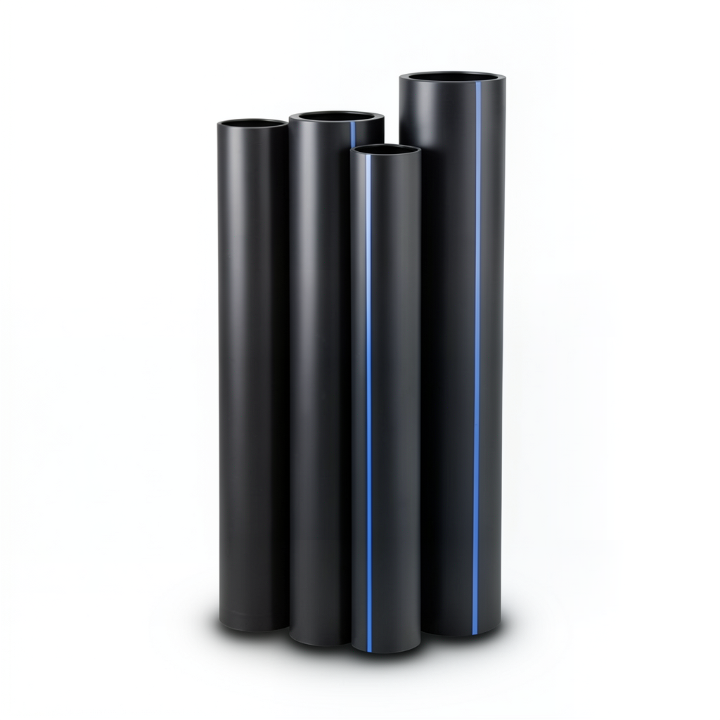 مواسير HDPE PE 100 ضغط 4 بار قطر 400 مم سمك 9.8 مم لون اسود | نيبروبلاست
