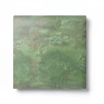Italian wall decoration, size 10m x 1.06m, green color, model 81571