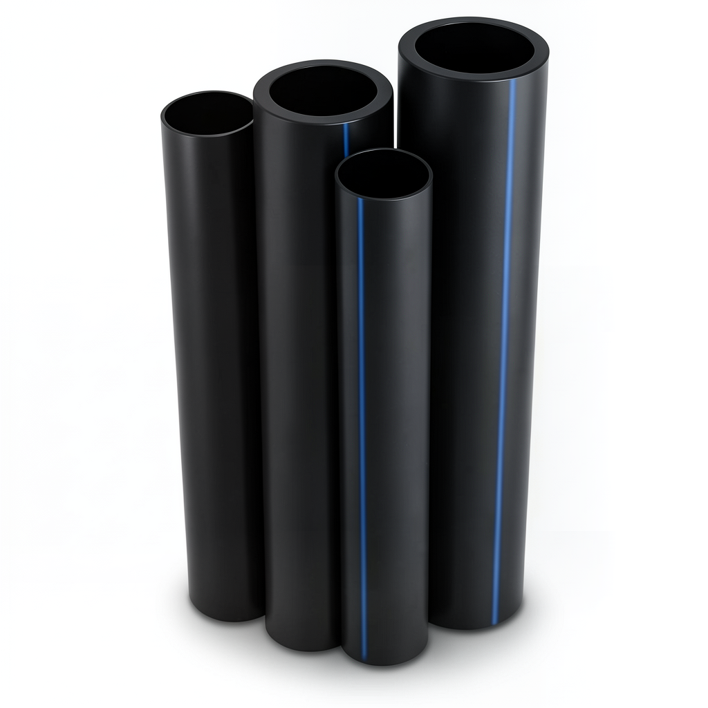 مواسير HDPE نيبروبلاست PE 80 ضغط 3.2 بار قطر خارجي 250 مم سمك 6.2 مم لون اسود | نيبروبلاست