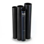 مواسير HDPE PE 80 ضغط 3.2 بار قطر خارجي 280 مم سمك 6.9 مم لون اسود | نيبروبلاست