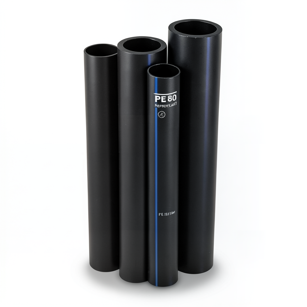 مواسير HDPE PE 80 ضغط 3.2 بار قطر خارجي 280 مم سمك 6.9 مم لون اسود | نيبروبلاست