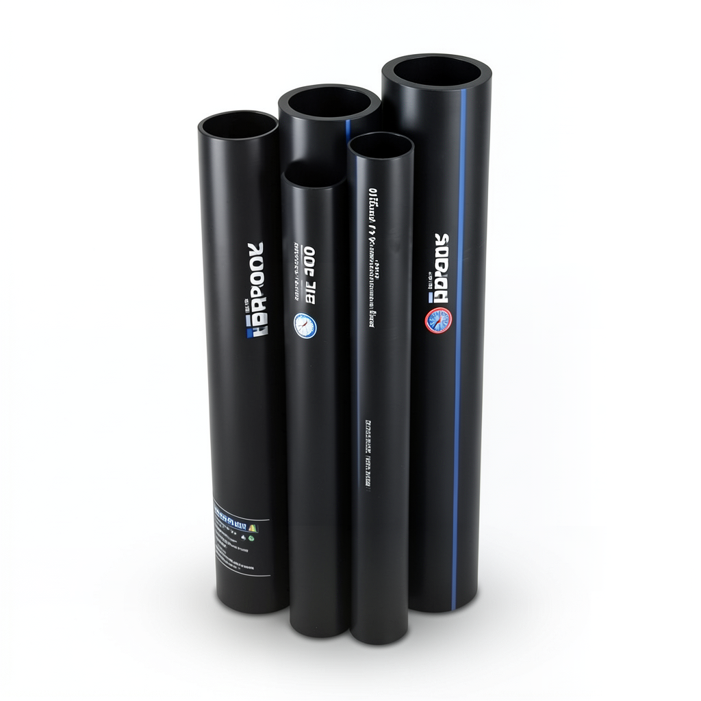 HDPE Pipes PE 100 Pressure 4 Bar Outside Diameter 560 mm Thickness 13.7 mm Black | NEPROPLAST