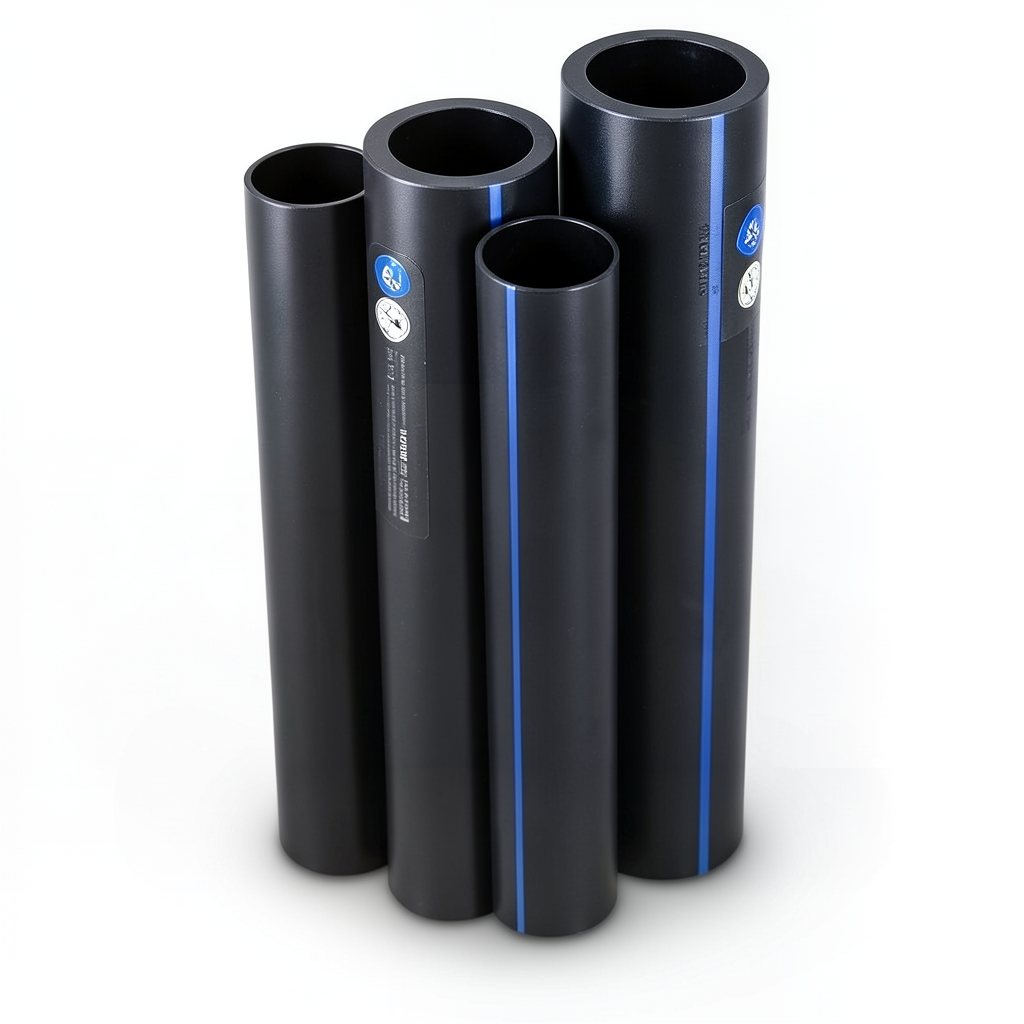 مواسير HDPE PE 80 ضغط 3.2 بار قطر خارجي 315 مم سمك 7.7 مم لون اسود | نيبروبلاست
