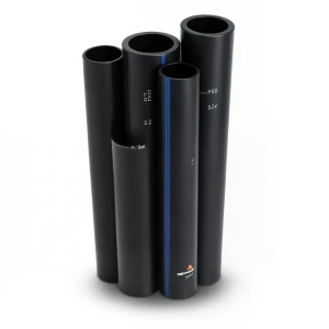 HDPE Pipes PE 80 Pressure 3.2 Bar Outside Diameter 355 mm Thickness 8.7 mm Black | NEPROPLAST