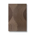 German Wavy Wall Covering 10m x 0.53m Brown, Model 10045-15