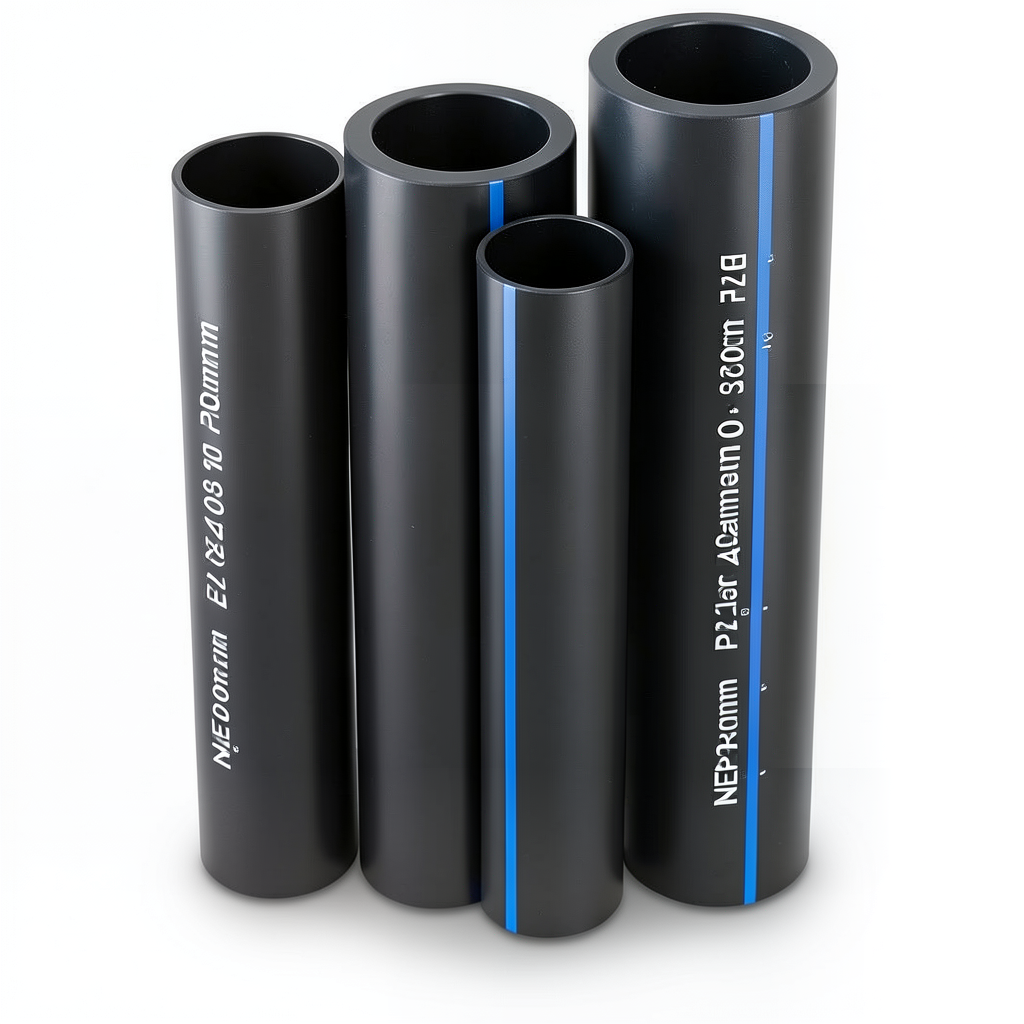 HDPE Pipes PE 80 Pressure 3.2 Bar Outside Diameter 450 mm Thickness 11.0 mm Black | NEPROPLAST