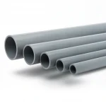 انابيب UPVC الجودة ضغط 6 بار  قطر خارجي 140 مم سمك 4.1 مم لون رمادي