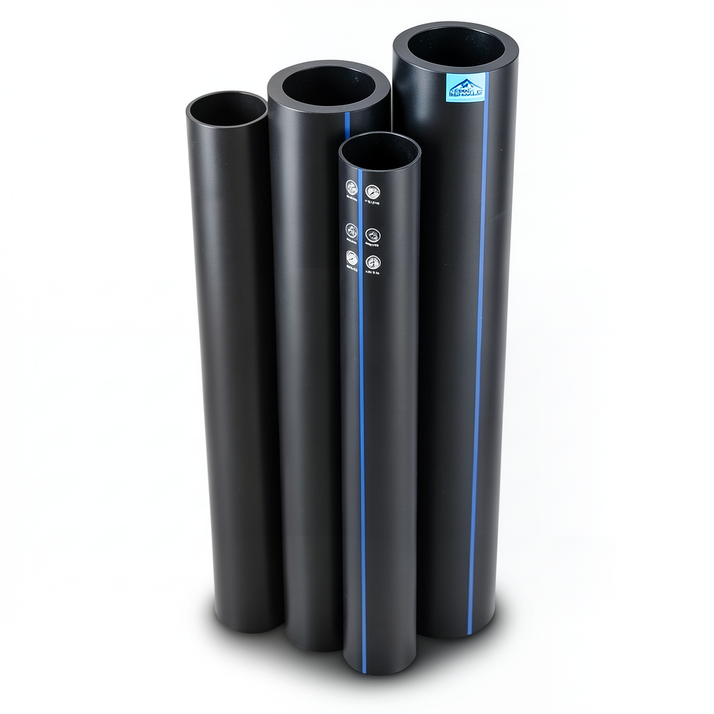 مواسير HDPE نيبروبلاست PE 80 ضغط 3.2 بار قطر خارجي 250 مم سمك 6.2 مم لون اسود | نيبروبلاست