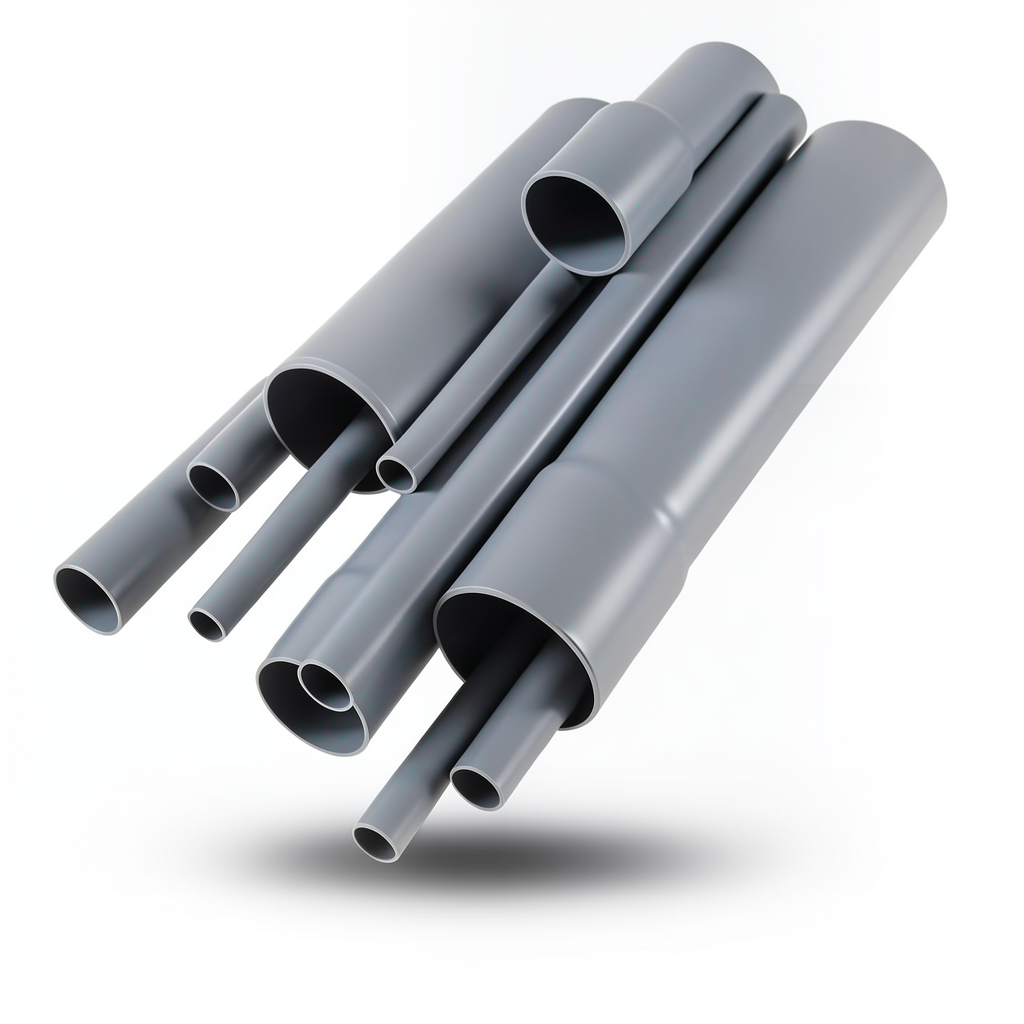 UPVC Pipes Nominal Pressure 10 Bar Outside Diameter 630 mm Thickness 30 mm Gray