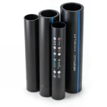 مواسير HDPE PE 80 ضغط 3.2 بار قطر خارجي 355 مم سمك 8.7 مم لون اسود | نيبروبلاست