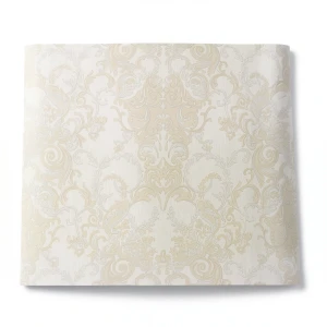 Italian Wallpaper Beige Color Classic Design, Size 10m x 0.70m, Model 15022