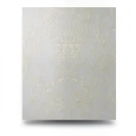 Italian Wallpaper Pale Gray Color Classic Design, Size 10mx0.70m, Model 15024