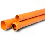 UPVC Pipes Outside Diameter 500 mm Thickness 12.2 mm Orange Colour