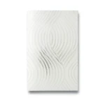 German Wavy Wallpaper 10m x 0.53m Off White, Model 10045-10