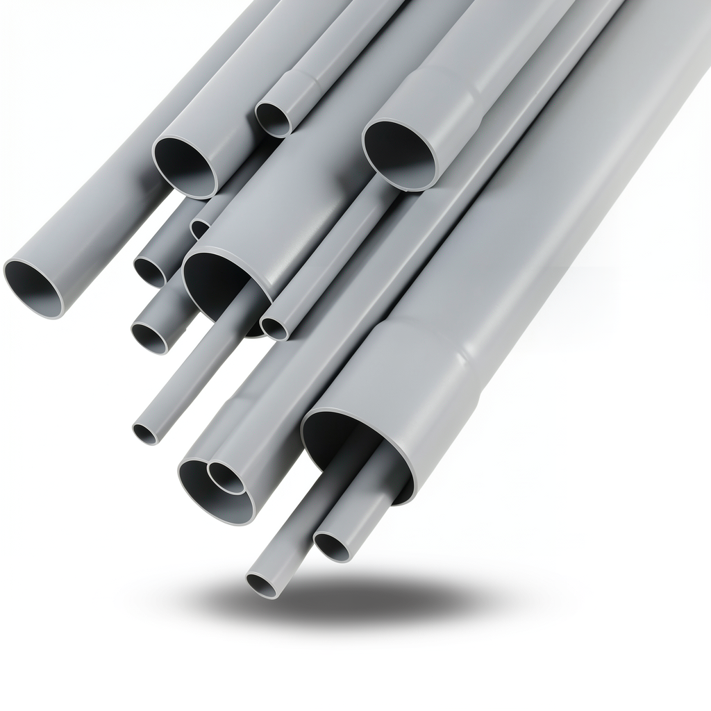 UPVC Pipes Waste Disposal Outside Diameter 50 mm Thickness 1.8 mm Gray