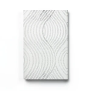 German Wavy Wallpaper 10m x 0.53m Off White, Model 10045-10