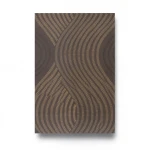 German Wavy Wall Covering 10m x 0.53m Brown, Model 10045-15