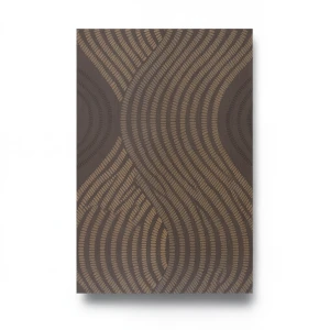 German Wavy Wall Covering 10m x 0.53m Brown, Model 10045-15
