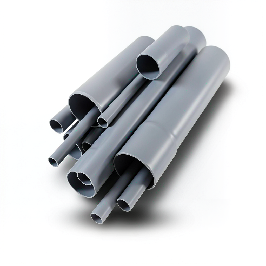 UPVC Pipes Nominal Pressure 10 Bar Outside Diameter 630 mm Thickness 30 mm Gray