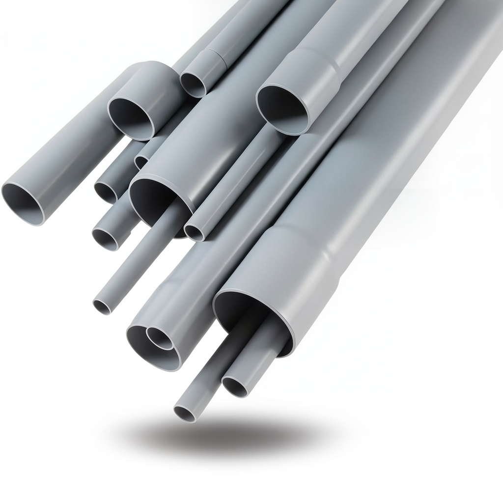 UPVC Pipes Nominal Pressure 6 Bar Outside Diameter 315 mm Thickness 9.2 mm Gray