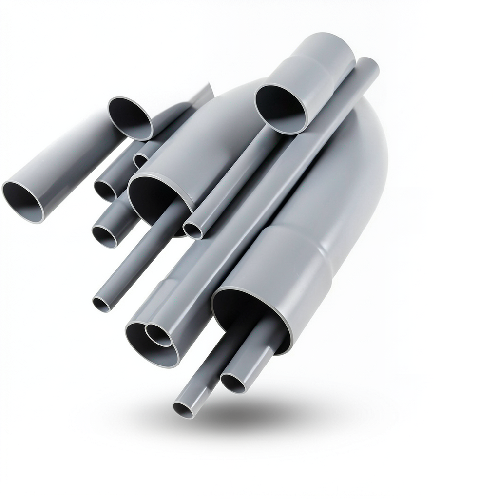 UPVC Pipes Nominal Pressure 6 Bar Outside Diameter 630 mm Thickness 18.4 mm Gray